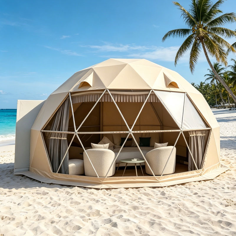 Outdoor Camping And Glamping - Luksusowy namiot glampingowy typu dome, geodezyjny,