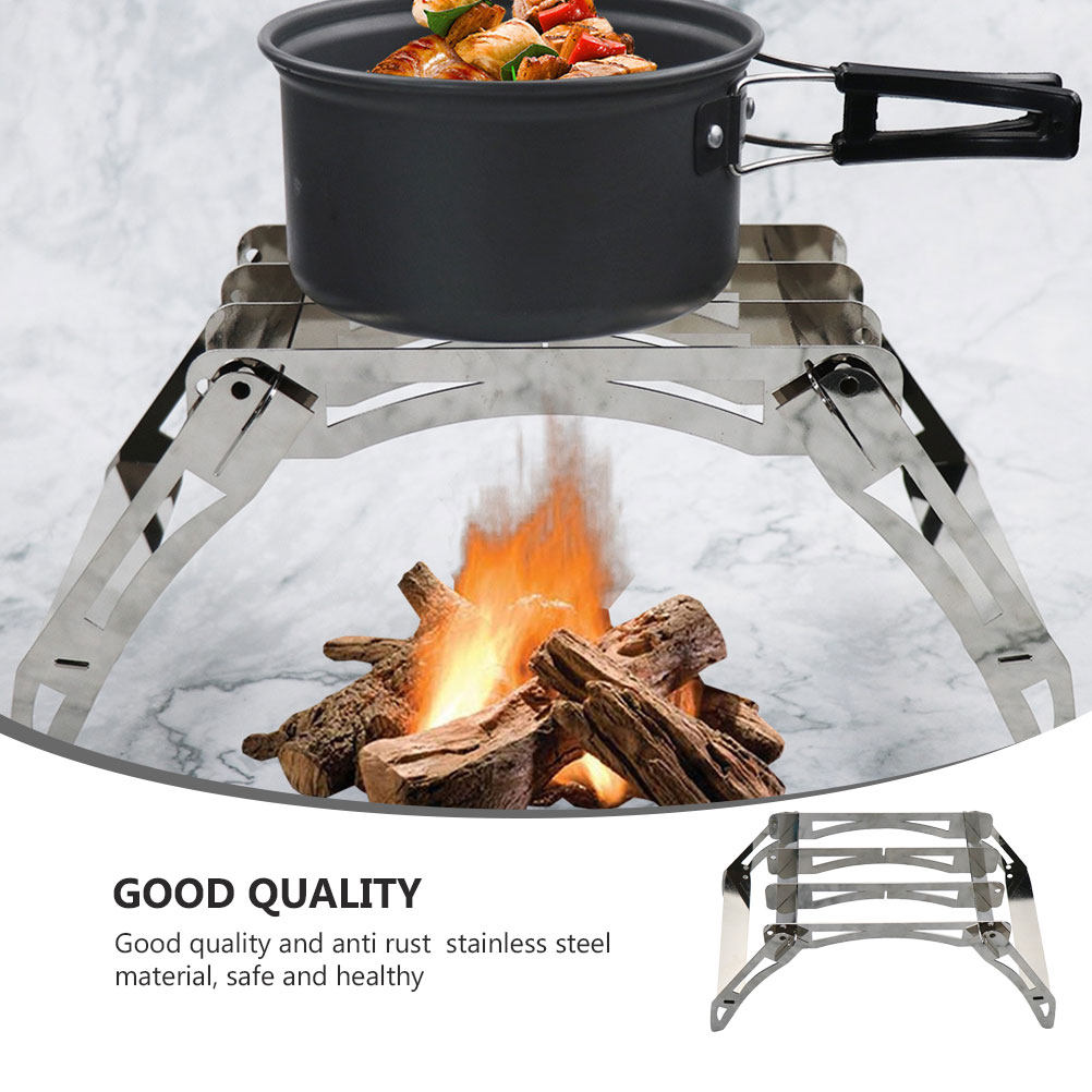 Outdoor Camping Wood Burning Stove - 1 szt. przenośna kuchenka turystyczna do