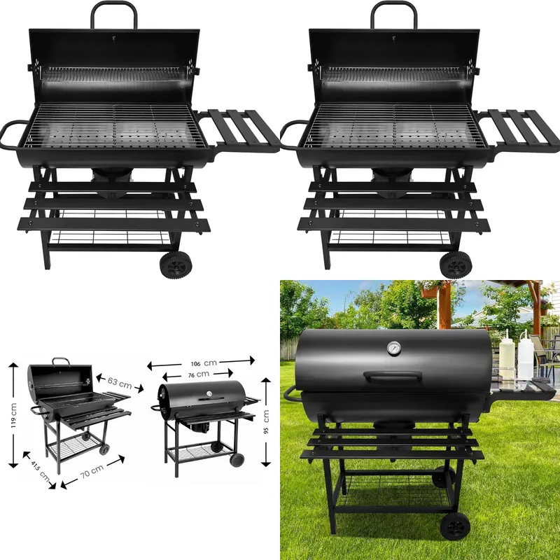 Outdoor Camping Wood Burning Stove - Składany zewnętrzny grill w kształcie beczki