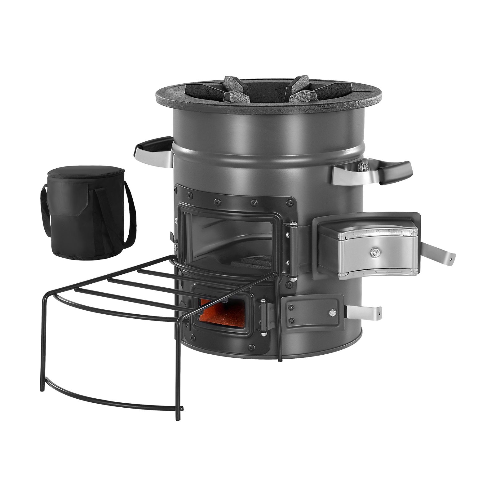 Outdoor Camping Wood Burning Stove - Przenośny piecyk rakietowy na drewno z