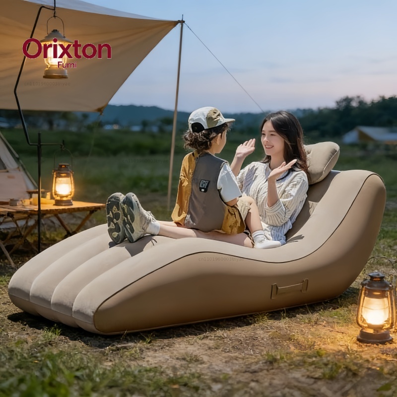 Outdoor Camping Lounge Chairs - Przenośny, samopompujący się leżak na zewnątrz