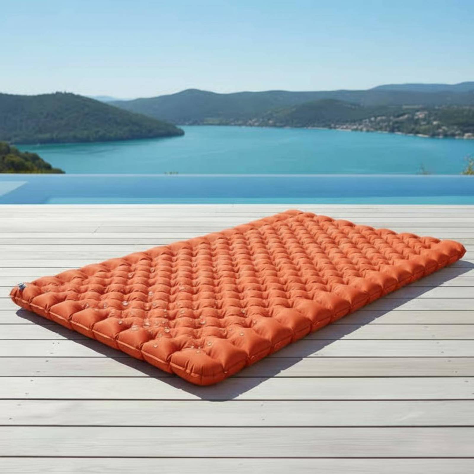 Outdoor Camping Mattress - Nadmuchiwana mata kempingowa Nylon TPU Nadmuchiwana