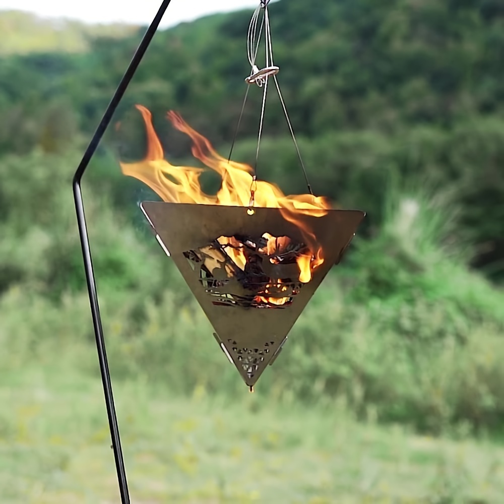 Outdoor Camping Wood Burning Stove - Wieszak na grill do użytku na