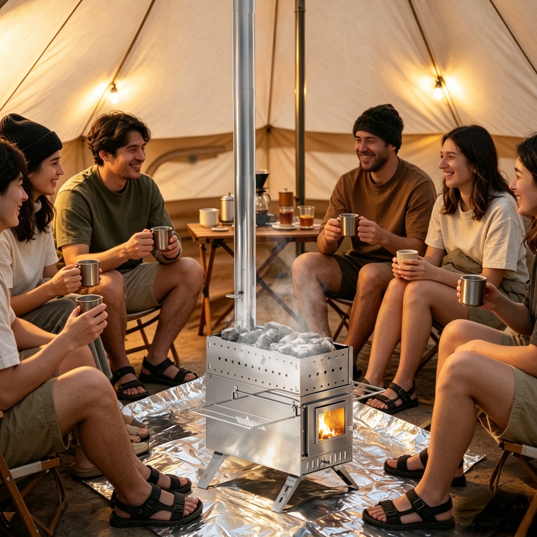 Outdoor Camping Wood Burning Stove - Przenośna piec do sauny na drewno,