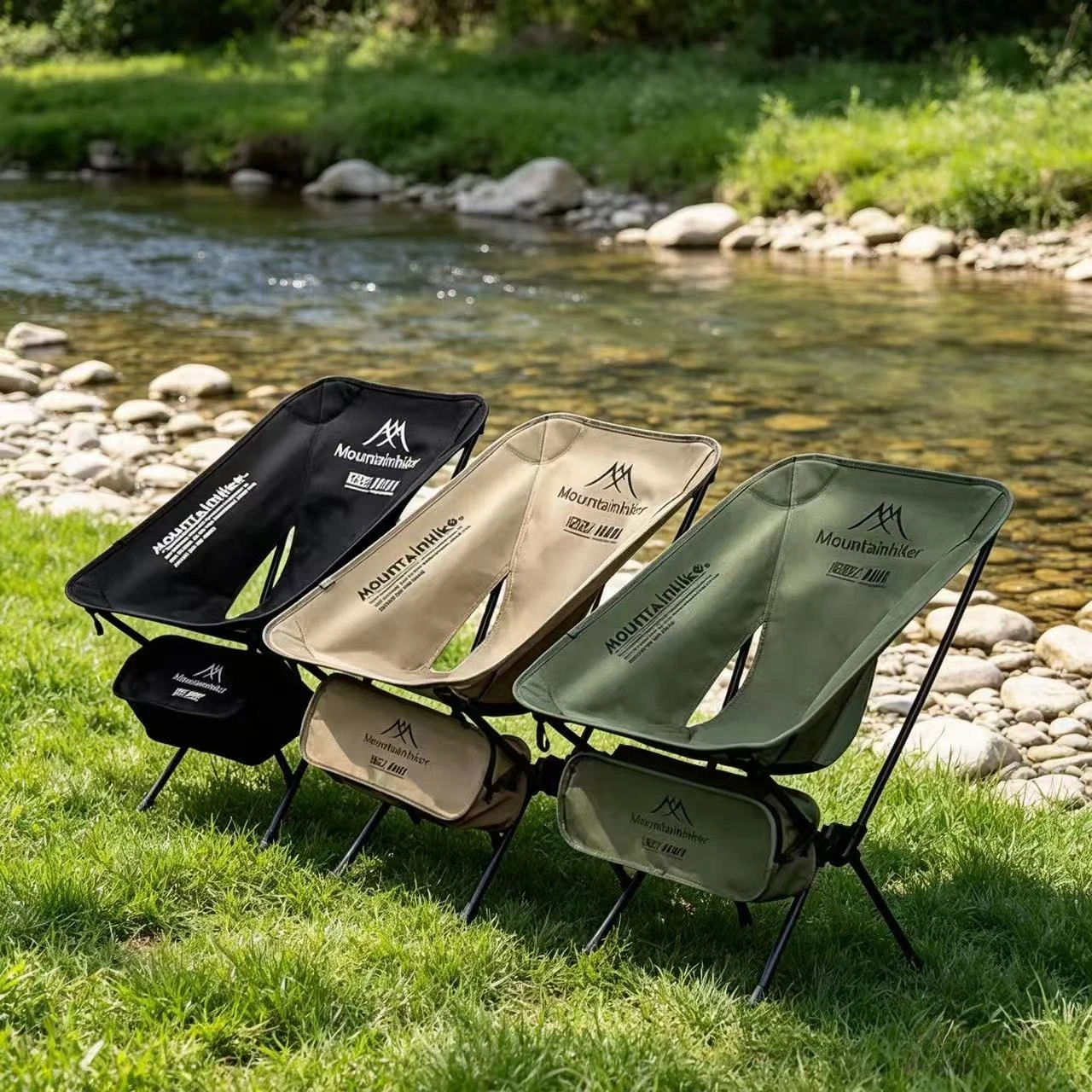 Outdoor Camping Lounge Chairs - Składane Ultralekkie Krzesło Księżycowe Przenośne Leniwe