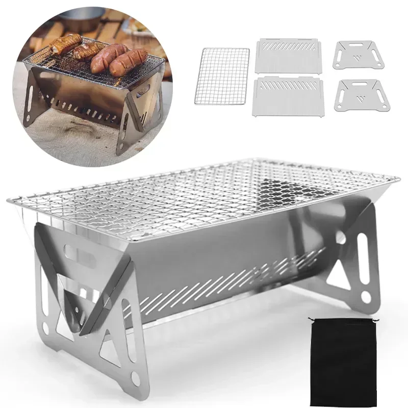 Outdoor Camping Gas Heater - Przenośny składany grill do grillowania, wielofunkcyjny