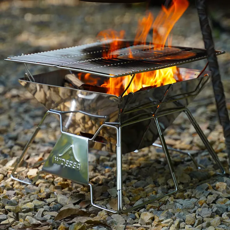 Grill do grillowania na kempin – Outdoor Camping Wood Burning Stove recenzja i cena