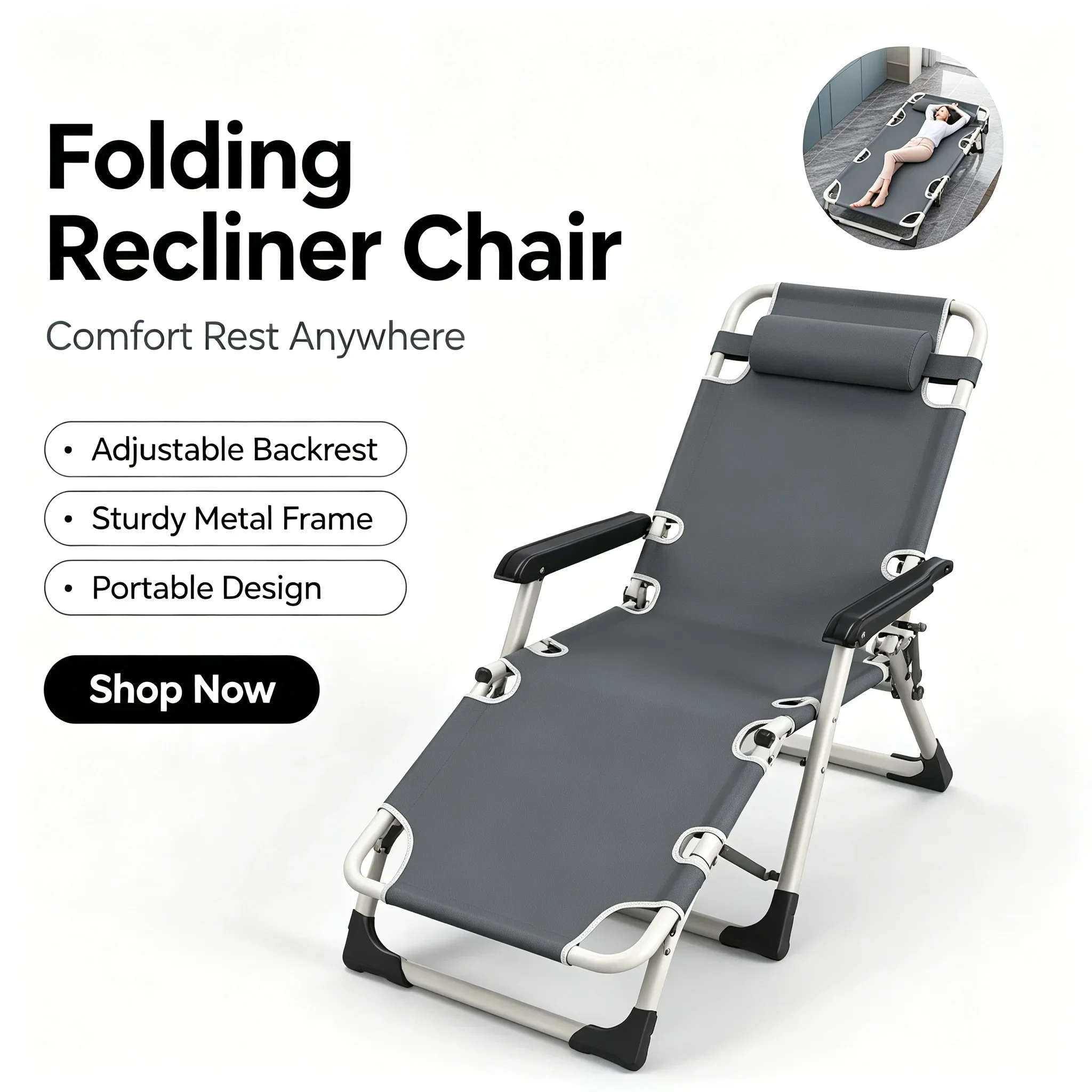 Składane krzesło biurowe do lu – Outdoor Camping Lounge Chairs recenzja i cena