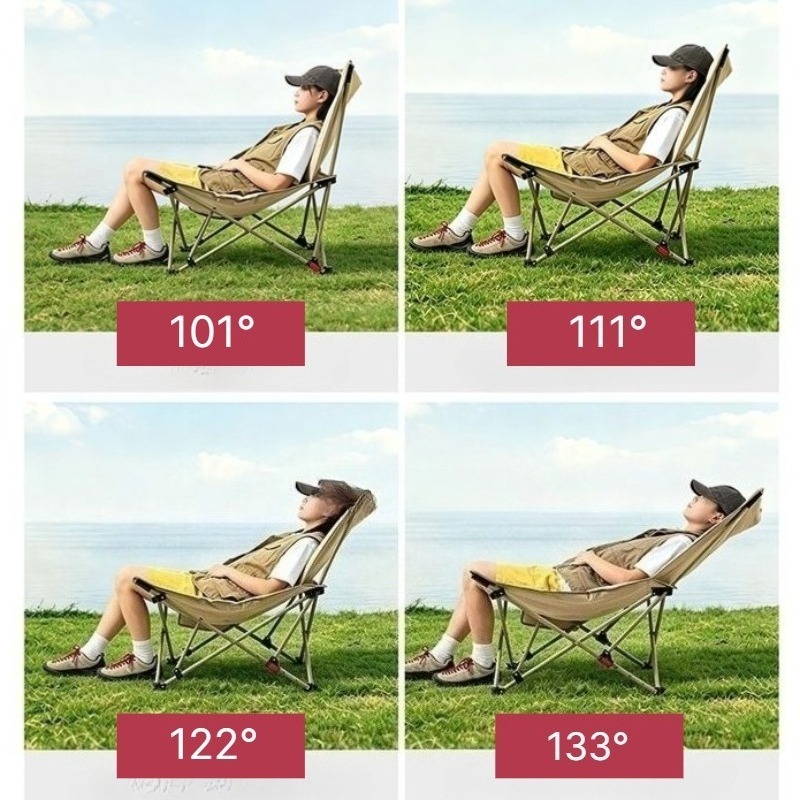 Wyściełane krzesło kempingowe  – Outdoor Camping Lounge Chairs recenzja i cena
