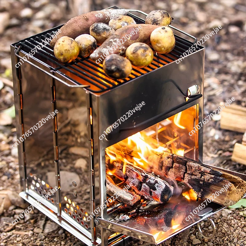 Nowoczesne piecyki na drewno,  – Outdoor Camping Wood Burning Stove recenzja i cena