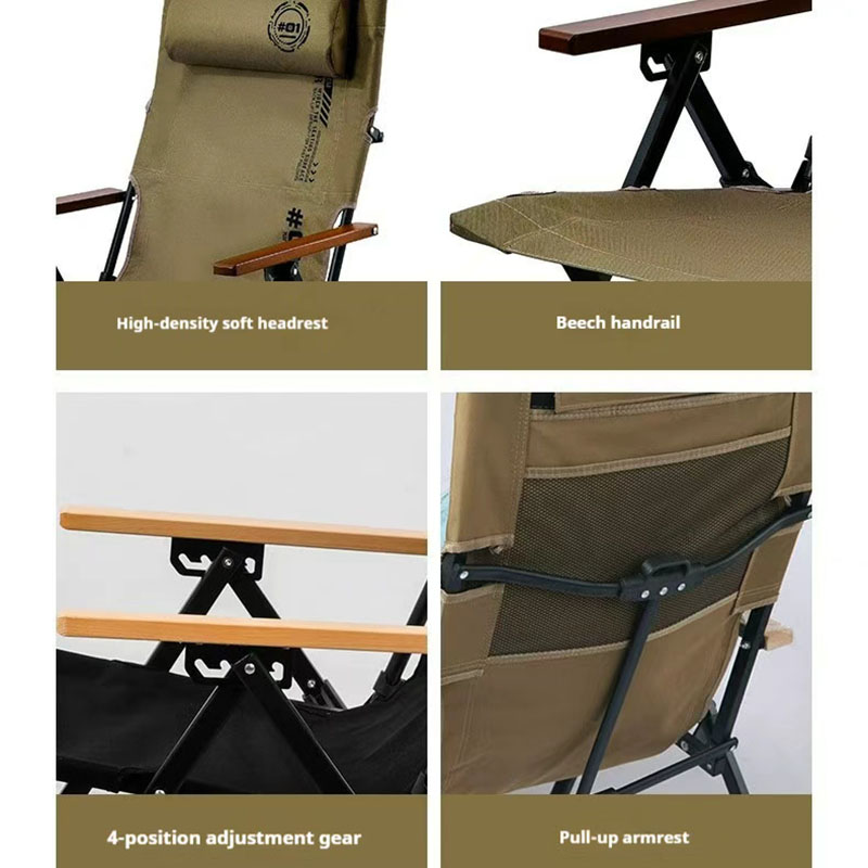 Składane krzesło plażowe/kempi – Outdoor Camping Lounge Chairs recenzja i cena