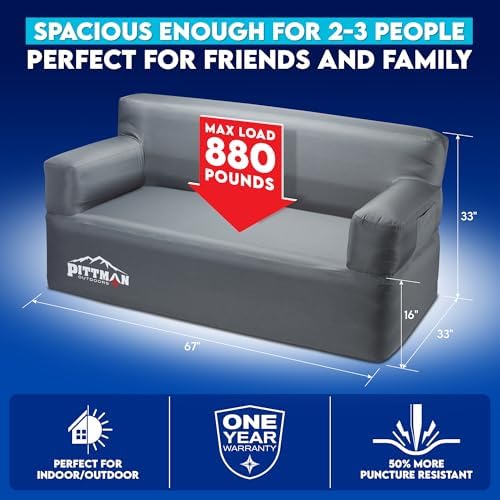 Pittman - Dmuchana sofa z wbud – Outdoor Camping And Glamping recenzja i cena