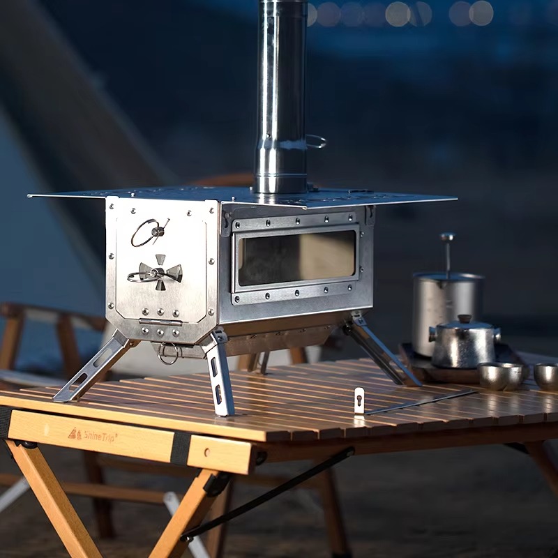 Przenośna kuchenka na drewno d – Outdoor Camping Wood Burning Stove recenzja i cena