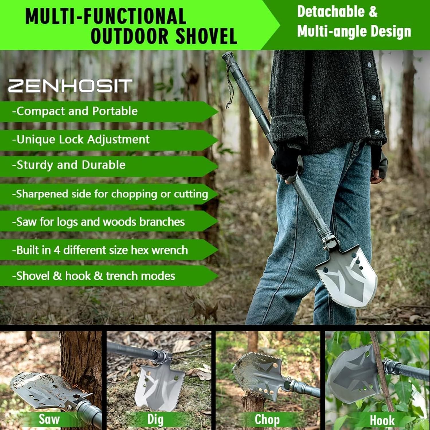 Wielofunkcyjna Składana Łopata – Camp Axe Hatchet recenzja i cena