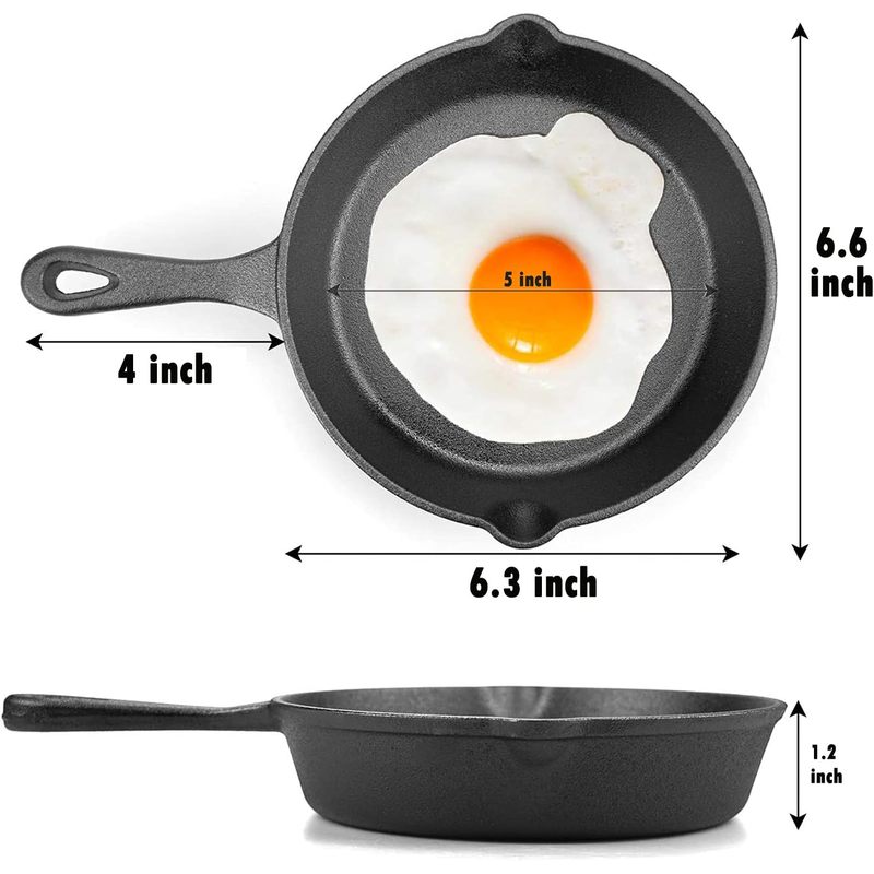 Patelnia żeliwna 6 cali, patel – Outdoor Camping Oven recenzja i cena