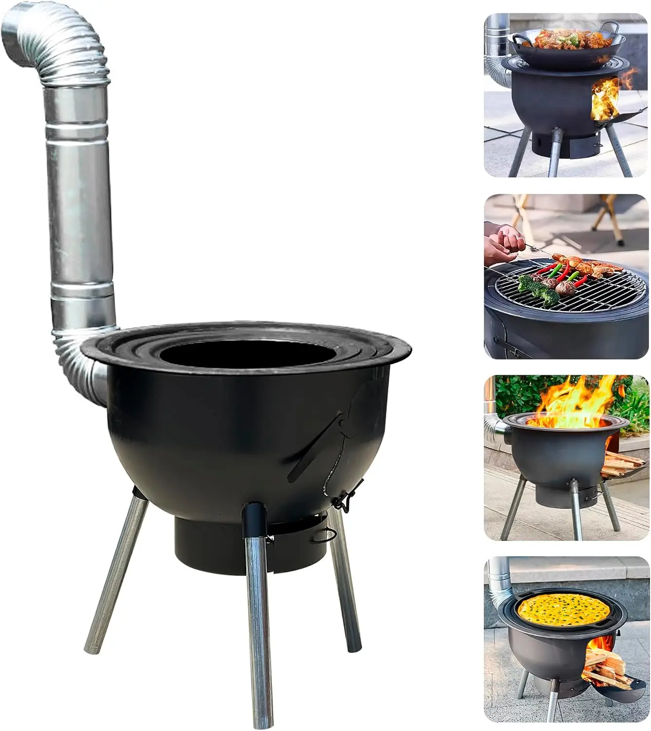 Wielofunkcyjny piec na drewno  – Outdoor Camping Wood Burning Stove recenzja i cena