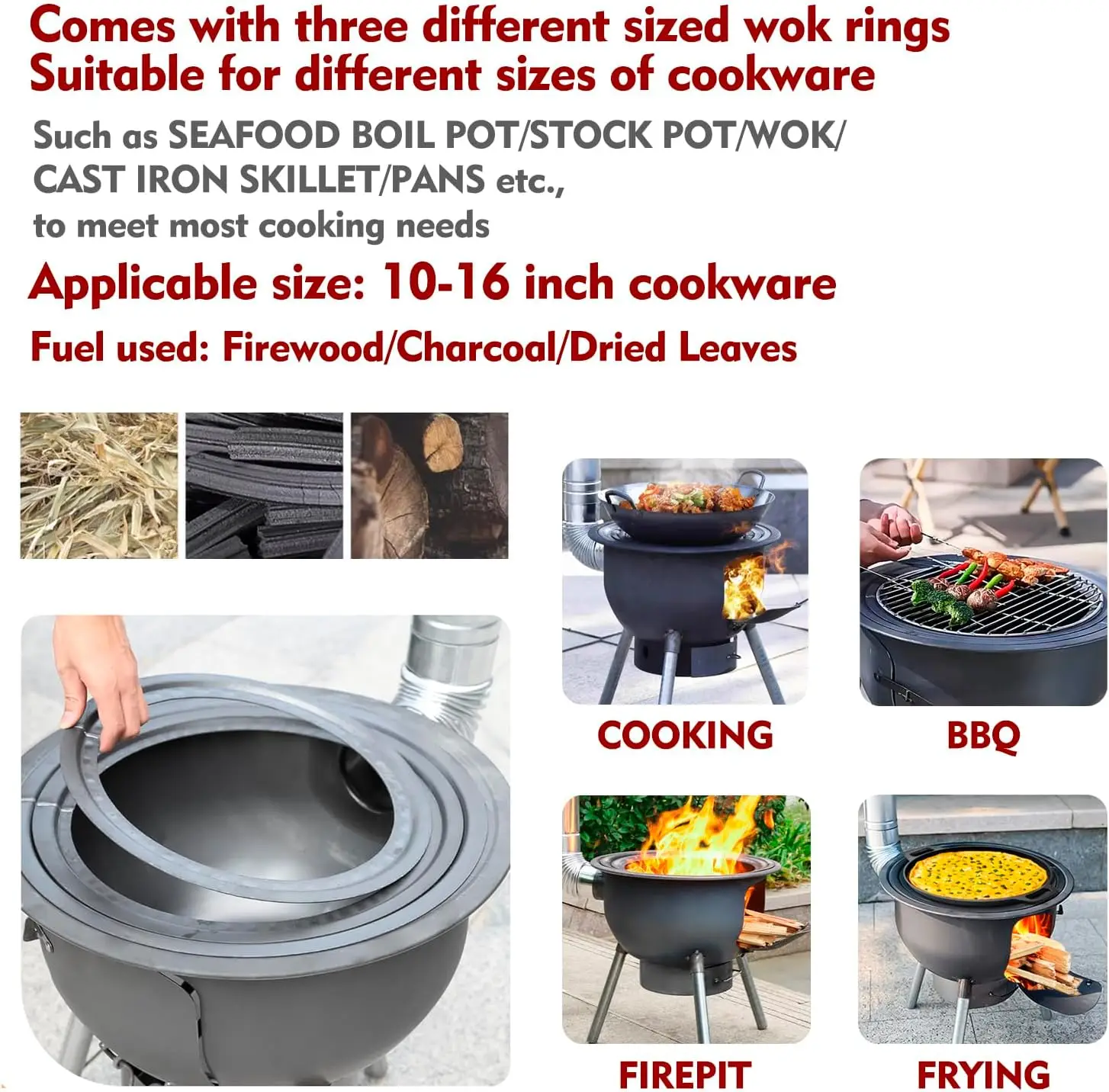 Wielofunkcyjny piec na drewno  – Outdoor Camping Wood Burning Stove recenzja i cena