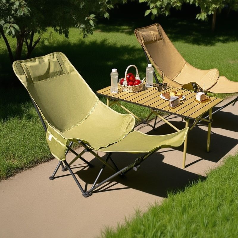 Krzesło księżycowe z czterema  – Outdoor Camping Lounge Chairs recenzja i cena