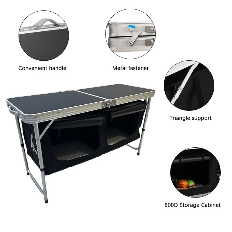 Przenośny składany stół kempin – Outdoor Camping Folding Storage Box recenzja i cena