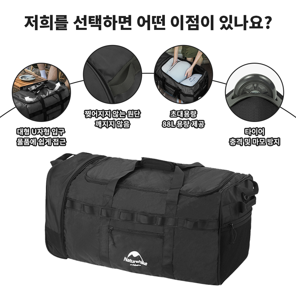 Naturehike 88L Torba kempingow – Outdoor Camping Folding Storage Box recenzja i cena