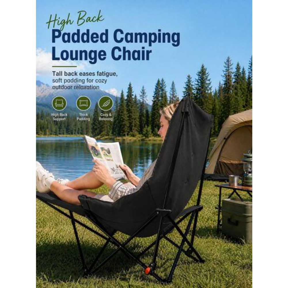 Krzesło kempingowe 2-w-1 z fun – Outdoor Camping Lounge Chairs recenzja i cena